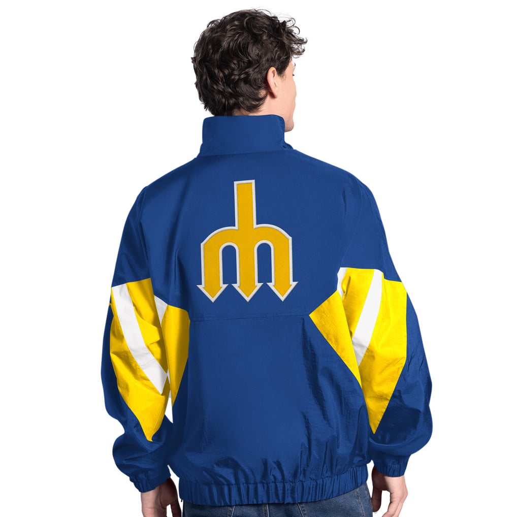  Seattle Mariners Starter Cooperstown Chief Half-Zip Pullover - Royal